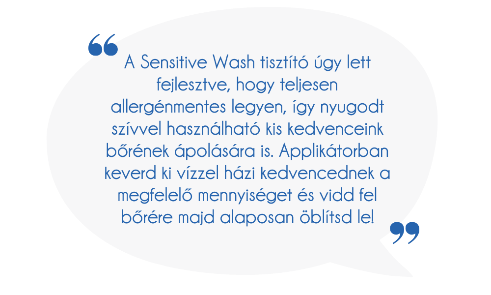 sensitive wash használat fejbőr-, és arclemosó